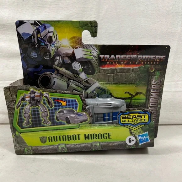 Transformers Beast Machines Mirage - Action Figure Robot Vehicon, Si Trasforma In Auto Da Corsa Futuristica Con Missili